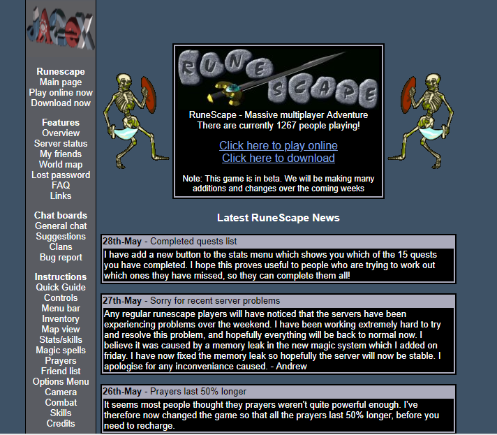 RuneScape Classic (Beta), Jagex Wiki