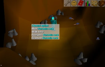 E is: Piles of daconia rock