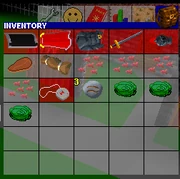 Various gear is equipped.