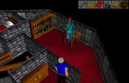Player stuck in a table located inside the Carnillean house