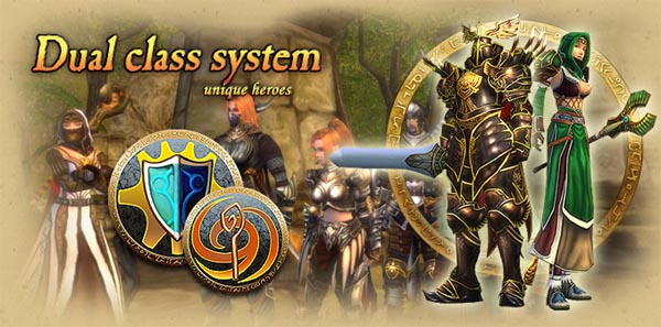 Classic system. Runes of Honorious. Warrior class icon.