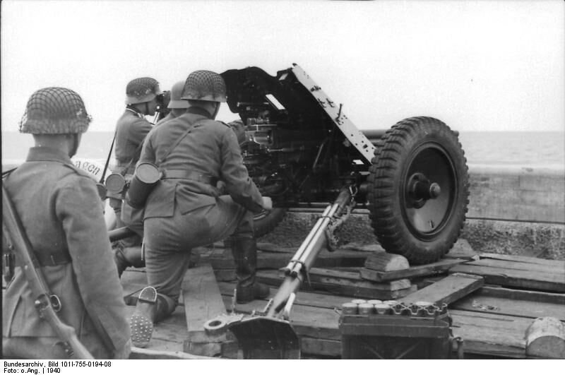 Canon allemand Pak 36 37 mm.