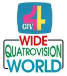 GTV 4 Wide Quatrovision World Logo 1977