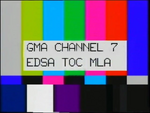 Same as the May 29, 1993-September 17, 2000/October 27, 2002-January 31, 2005 turn on on-screen bug type GMA Channel 7 EDSA TOC Manila