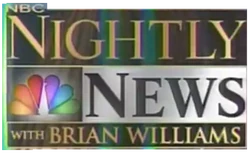 Notizie notturne della NBC con il logo di Brian Williams