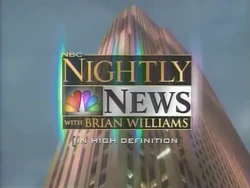 Notizie notturne della NBC con il logo di Brian Williams