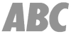 ABC 5 Wordmark Silver Logo (1992-1999)