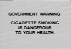 Warning Advisory (Cigarettes Products) | Russel Wiki