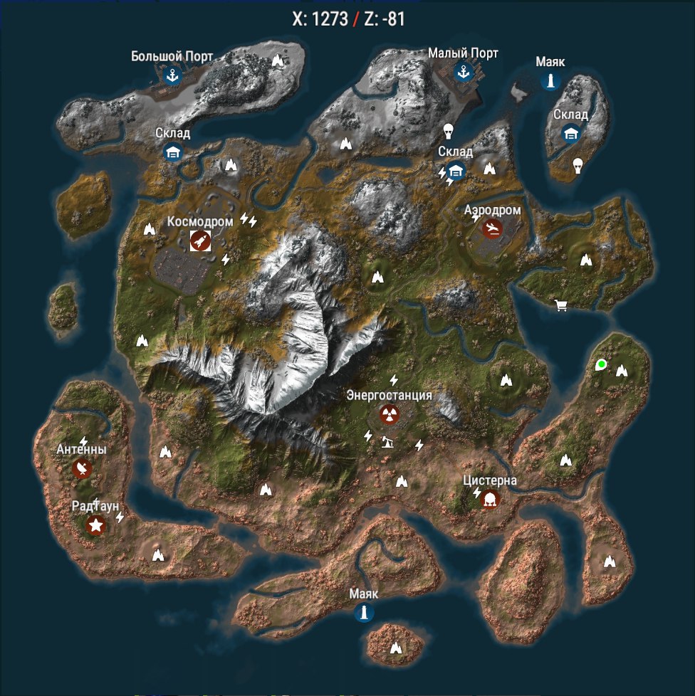 Карта раст procedural map