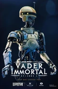 Постер «Vader Immortal — Episode I» с San-Diego Comic Con 2019, изображающий дроида ZO-E3