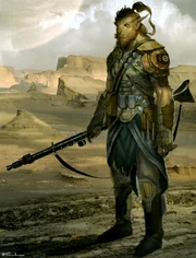 Ранний концепт Сенны, персонажа, который в последствии стал Мороффом.