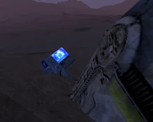 Повреждённый корабельный терминал