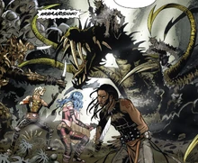 Джарая, Делия и Кейд сражаются с минейршами