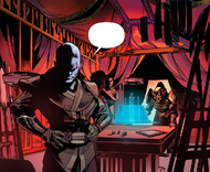 Ракхем Сир и генерал Клив обсуждают диверсию на Храм.