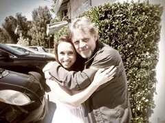 Лейси Шабер с коллегой Марком Хэмиллом