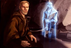 Квай-Гон является бывшему ученику в виде призрака