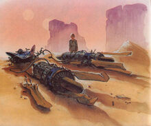 Anakin near crashed pod