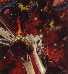 Майноки нападают на истребитель