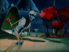 Дроид-убийца с контейнером ядовитого газа