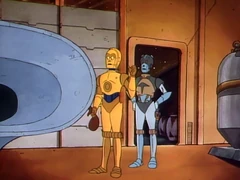 C-3PO и BL-17 в мастерской Бобы Фетта