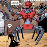 Дроид-гладиатор перед Луминарой Ундули