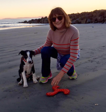 Joyce Patti and dog