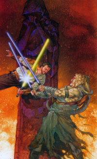 Бок сражается на дуэли с 