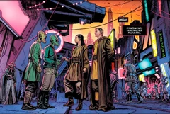 Хаат и её падаван путешествуют по нижним уровням Корусанта