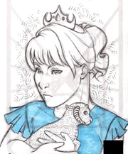 Юная Аллана Соло с любимой игрушкой