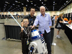 Julian Glover and fans