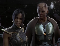 Падаван Сатель Шан и её учитель  во время падения Коррибана.