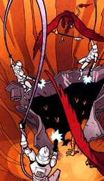 Солдаты-клоны и ришийцы отбивают у сепаратистов шахту по добыче экзониума.