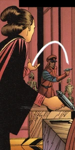 Падме Амидала с бластером Q2