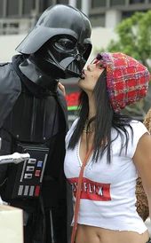 Bai Ling kisses Vader