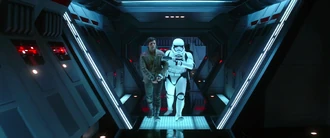 FN-2187 конвоирует По Дэмерона, перед тем, как попросить его о помощи