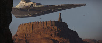 Dauntless over Jedha