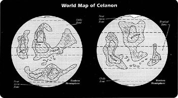 Celanon world map