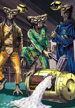 Правоохранители Коны уничтожают конфискованную бочку с солью