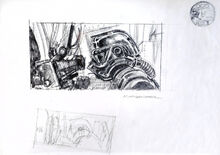 Ralph McQuarrie TIE Fighter Pilot Concept Sketch