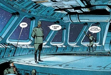 Тшель обращается к капитану Пеллеону на мостике «Химеры»