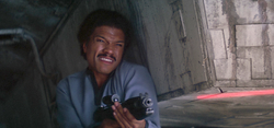 Lando covering fire