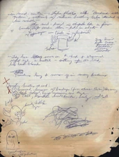 Страница из записной книжки Дональда Глута