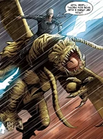 Цюань-Ян верхом на ранкор-драконе