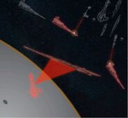 Battle of Jakku SWBtChtG Stage 5.jpg (102 Кб) Стадия 5: командир «Согласия» Кирста Агейт решает утянуть «Разоритель» с собой