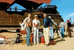 Ричард Маркуанд и Алан Юм на съёмках в пустыне Юма