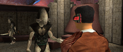 Gjarshi talking with Revan