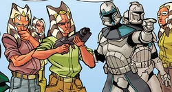 КС-7567 учит тогрут стрелять из бластеров