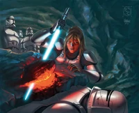 Сомтей спасает клона из-под завала