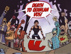 Морота и её банда приговаривают Воса к казни