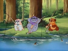 Ловля на удочку на Лесистом спутнике Эндора